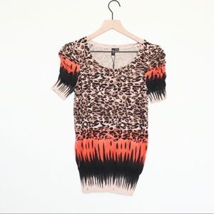 Vero Moda Leopard Print Top S
